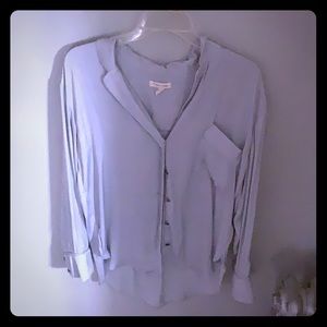 Silky silver/ grey long flannel